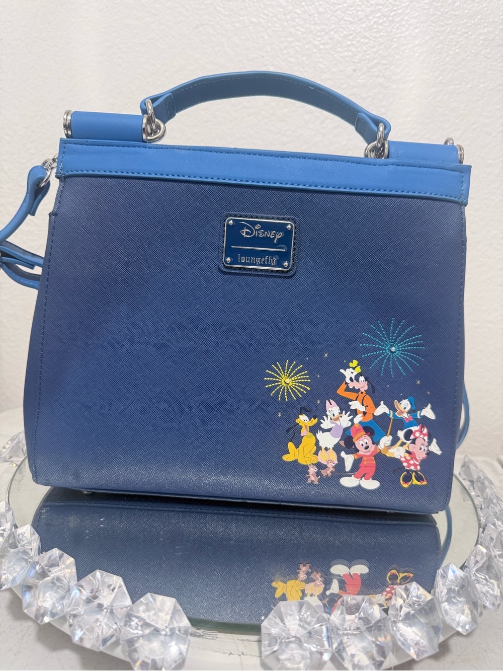 New Loungefly Disney 65th Anniversary Happiest Place on Earth Handbag - Picture 3 of 7